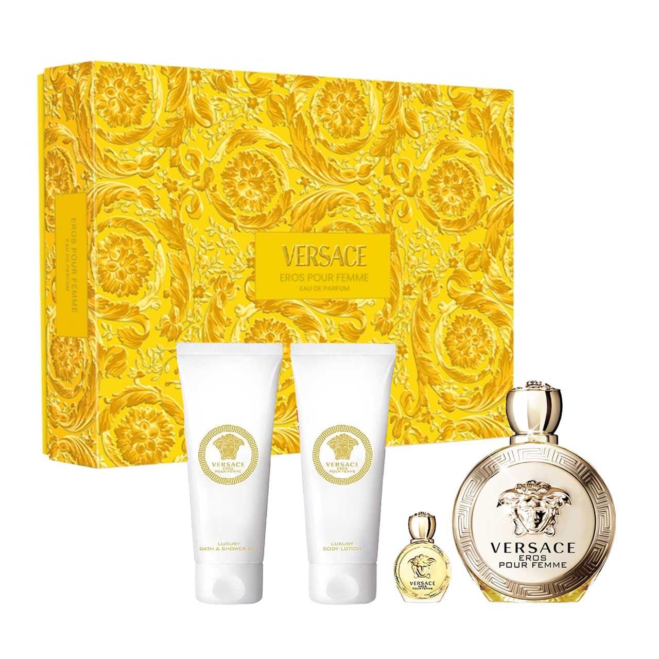 Versace Eros Miniatura 4 piezas Lady Case