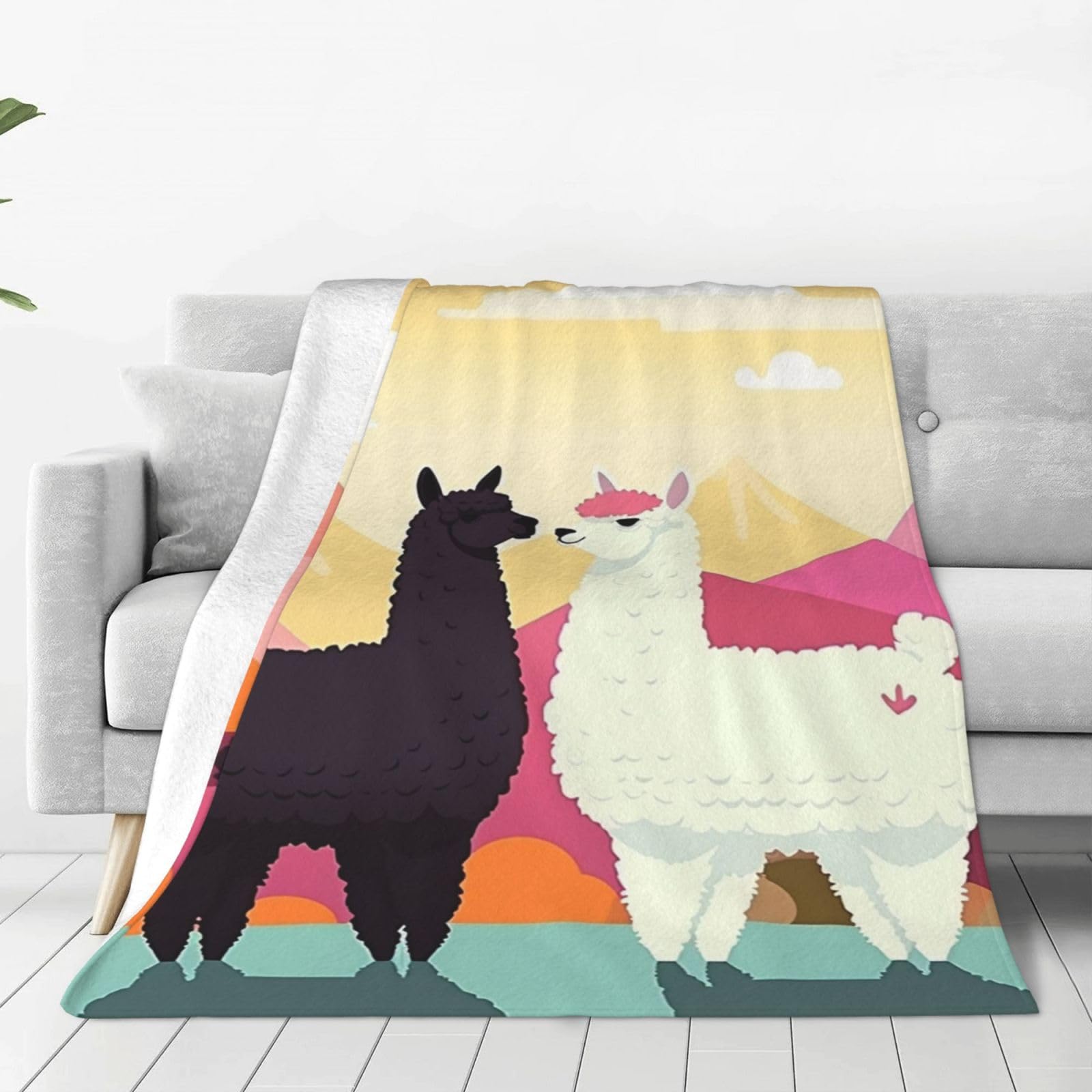Couverture microfibre flanelle légère anti-froid pour canapé et lit