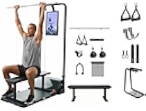 Gym Monster Works & Smart PowerGrip & Adjustable Barbell Hooks & Extender Belt Attachments & Gym Accessories Organizer Bundle