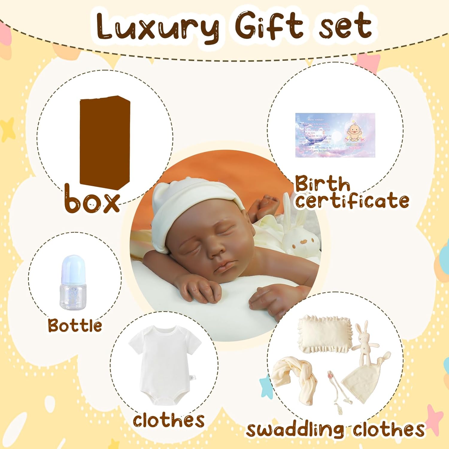 Reborn Baby Dolls 20.5 inch Silicone Reborn Baby Dolls Full Body Lifelike Newborn Dolls