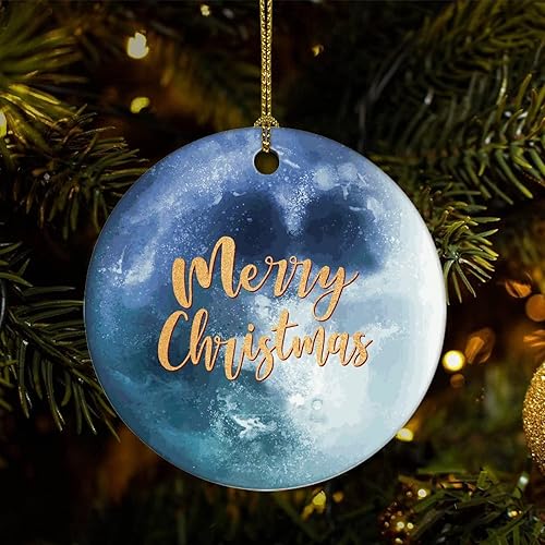 Two-Side Printed Universe and Planets Ceramic Christmas Ornament Novelty for Family Friends Kids Astronomy Fans Christmas Keepsake Pendants Two-Side Printed Universe and Planets Ceramic Christmas Ornament Novelty for Family Friends Kids Astronomy Fans Christmas Keepsake Pendants