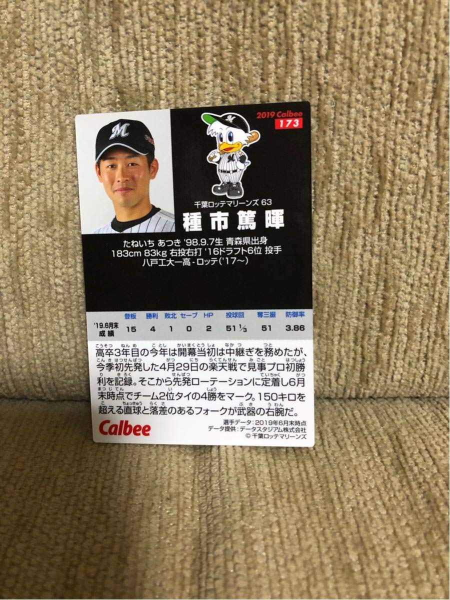 Amazon.co.jp: 【】種市篤暉○カルビー○プロ野球チップスカード○千葉