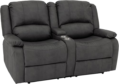 Miniatura 81 de RecPro Charles Collection sofá doble de 67 pulgadas con respaldo reclinable para caravana o cámper, mueble, sillón doble