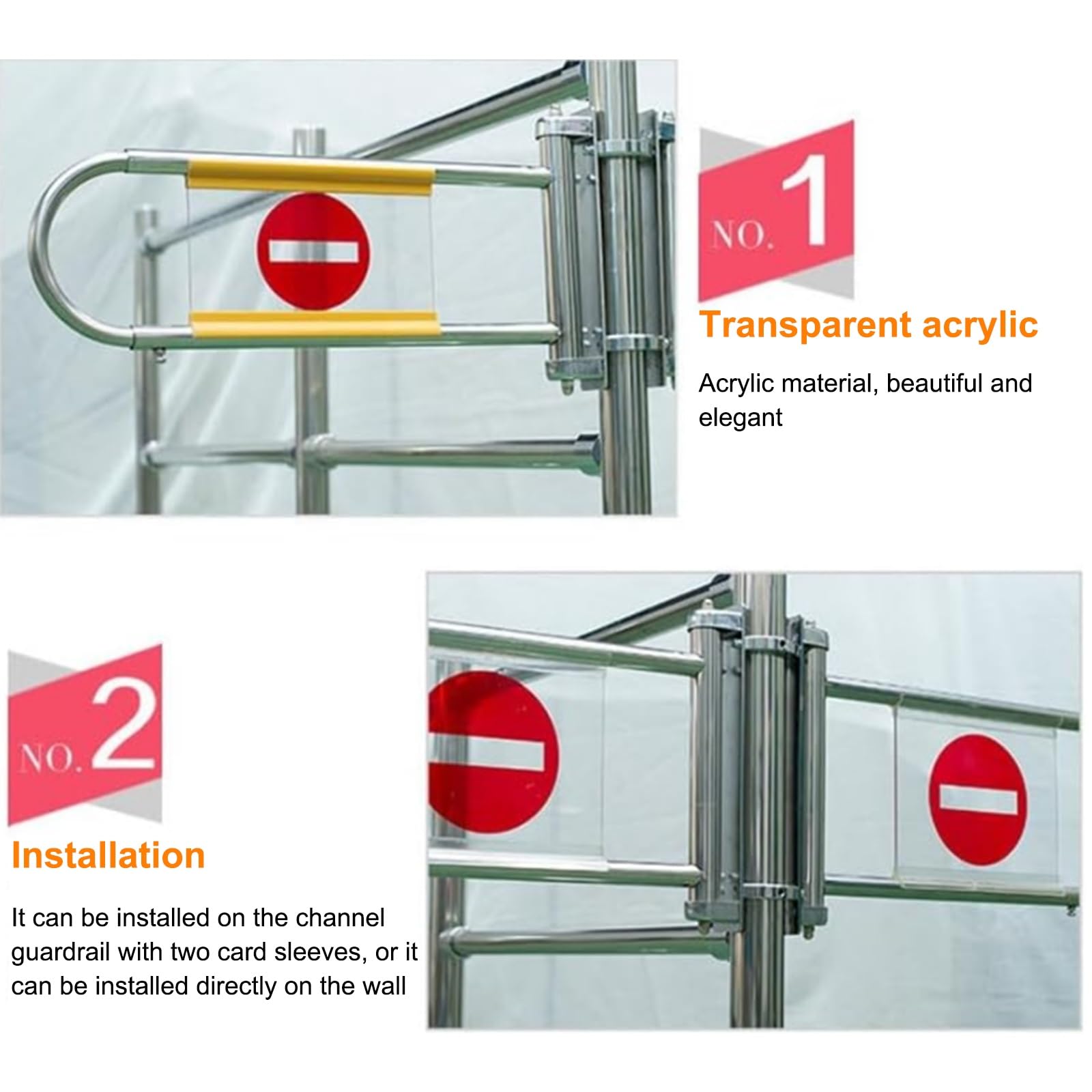 Cancello Girevole For Ingresso Supermercato, Cancello Di Sicurezza A Molla, Porta A Chiusura Automatica For Magazzino, Biblioteca, Negozio(40x26cm)