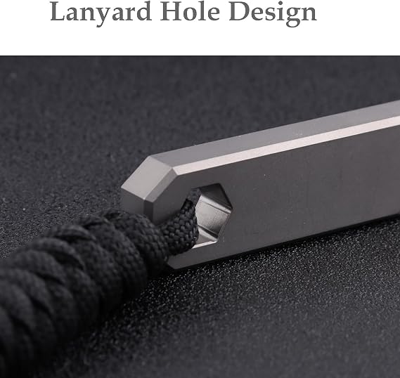 Hamans Titanium Pry Bar Bottle Opener Multi Tool 3.9 Crowbar Wrench Lanyard Hole Multifunctional Portable