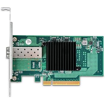 10GB SFP+ Network Card 10G PCIE Network Cards for Intel X520-DA1 Intel 82599EN Chip Single SFP+ Port PCI Express X8 Ethernet Converged Network Adapter Support Windows Server/Linux/VMware