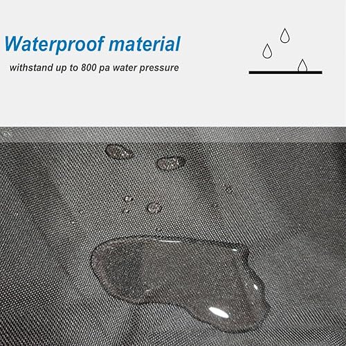 Miniatura 4 de Cokeman KT196 - Funda de almacenamiento para Go Kart de 2 plazas, protección para todo tipo de clima, resistente 420D, resistente al agua,