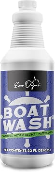 Boat Wash, Concentrated Boat Soap 32-oz, Made in the USA | Multi-Surface Cleaner for Fiberglass, Painted Surfaces, Vinyl, Plastic, Rubber, Aluminum, Teak, Varnished Surfaces & more!