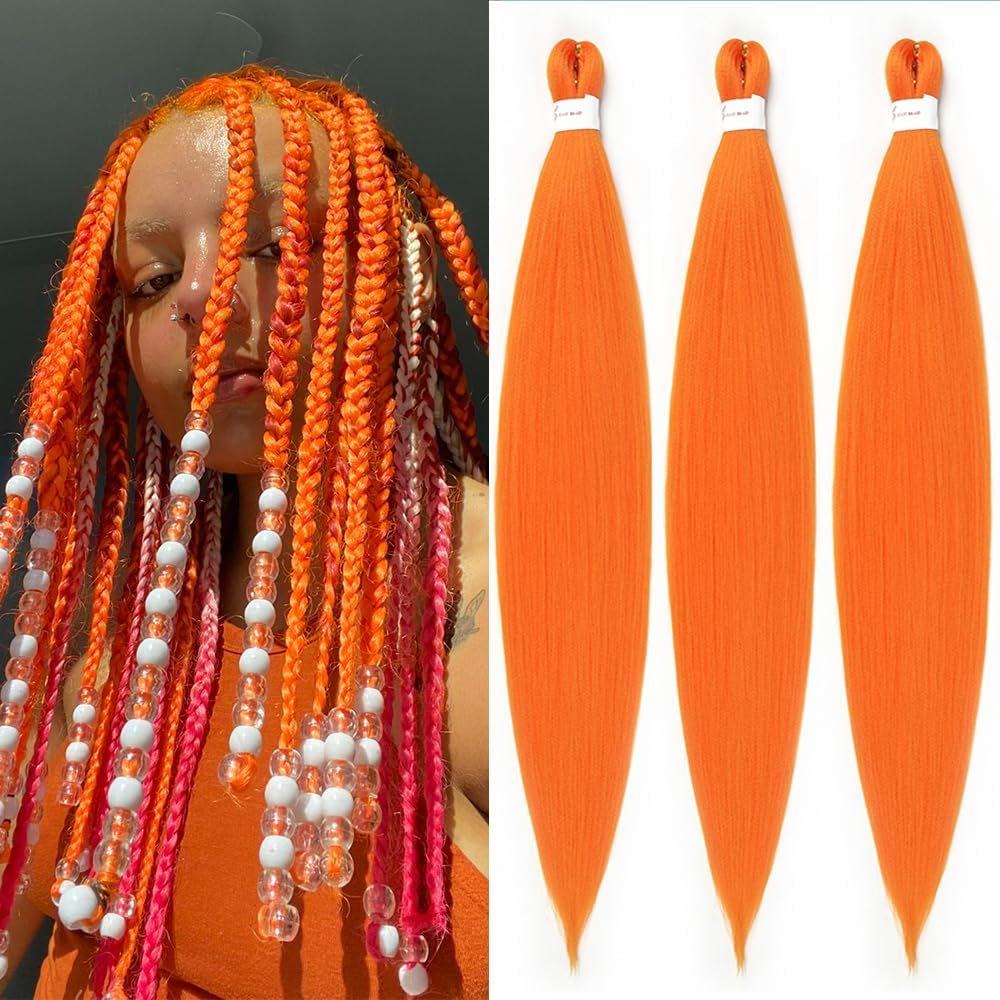 YDDM Capelli Per Treccine Africane Rosa Extension Treccine Texture Yaki Easy Install per Principianti 20 Pollici 3 Pezzi Capelli Leggeri e Naturali per Box Braids, Twist e Crochet — view 89