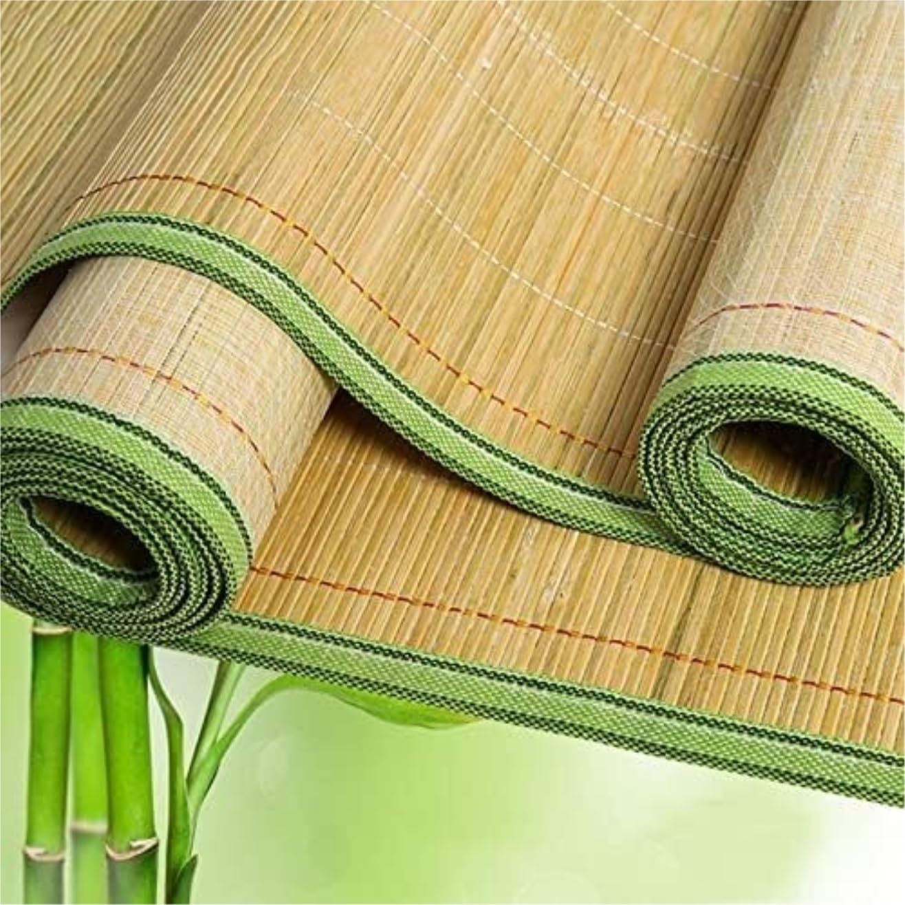 Surmatelas rafraîchissant en bambou lisse pour le sommeil d'été, pour la climatisation, tapis antidérapant en bambou pour lit, école, matelas de refroidissement d'été