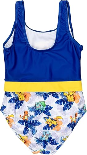Miniatura 2 de Pokemon Bulbasaur Charmander Pikachu Squirtle UPF 50+ Traje de baño de una pieza para adultos