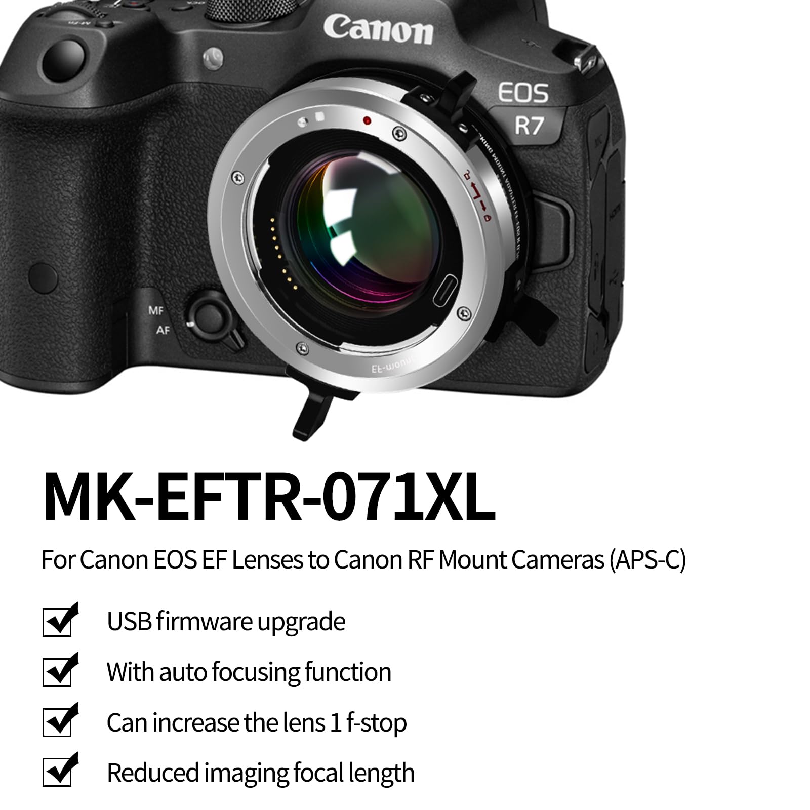Amazon.com : Meike EFTR-071XL Lens Locking Mount Adapter Speed