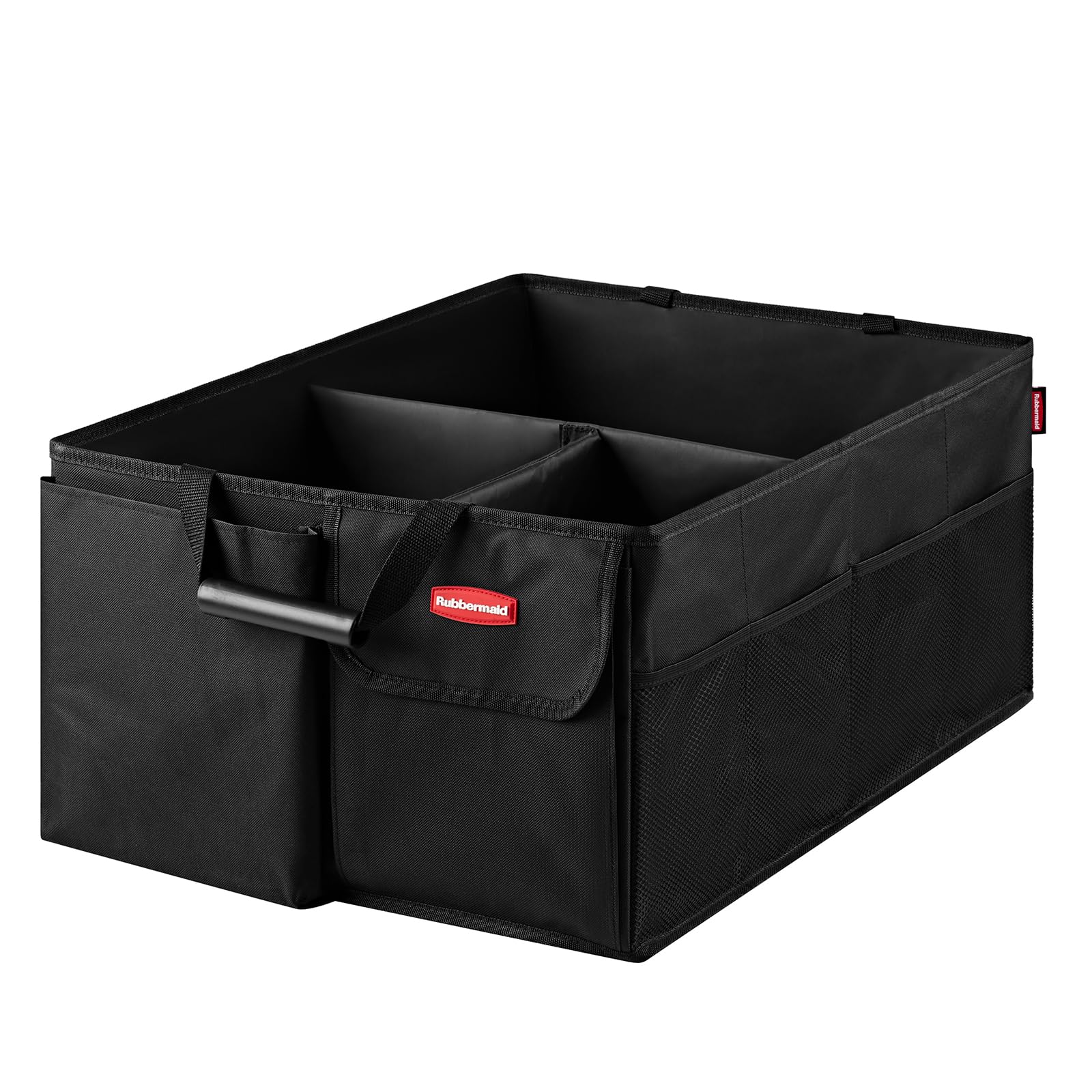 Rubbermaid Car Organizer Collapsible Trunk Organizer Multi-Compartment Car Storage Organization for Car Accessories 3 Compartments Without Cover 22