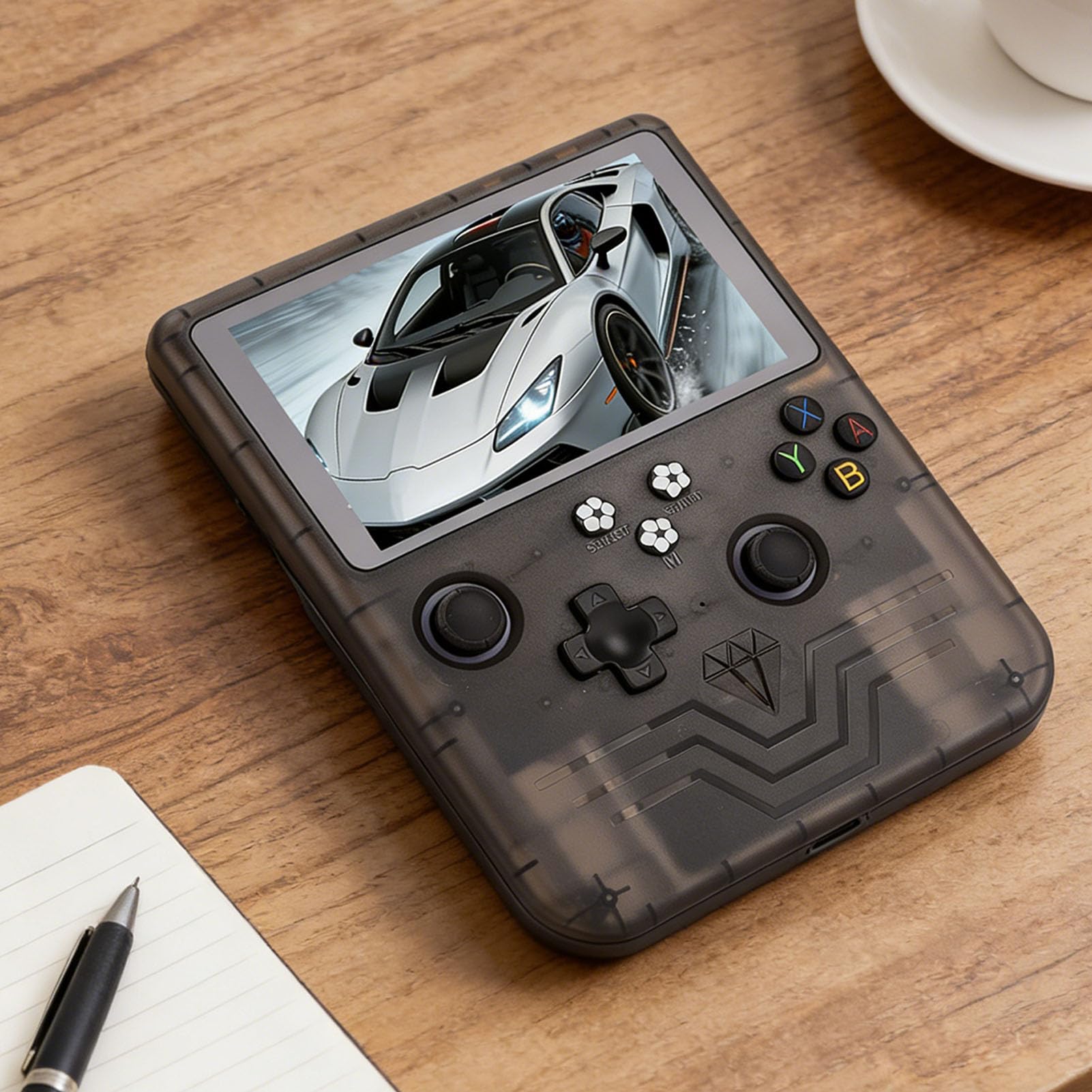 Ejoyous Console di Gioco Portatile con Schermo HD da 6 Pollici Console di Gioco Portatile retrò Scheda da 128 GB Batteria da 6000 MAh Doppi Joystick RGB per Pendolarismo in Viaggio e Appassionati di