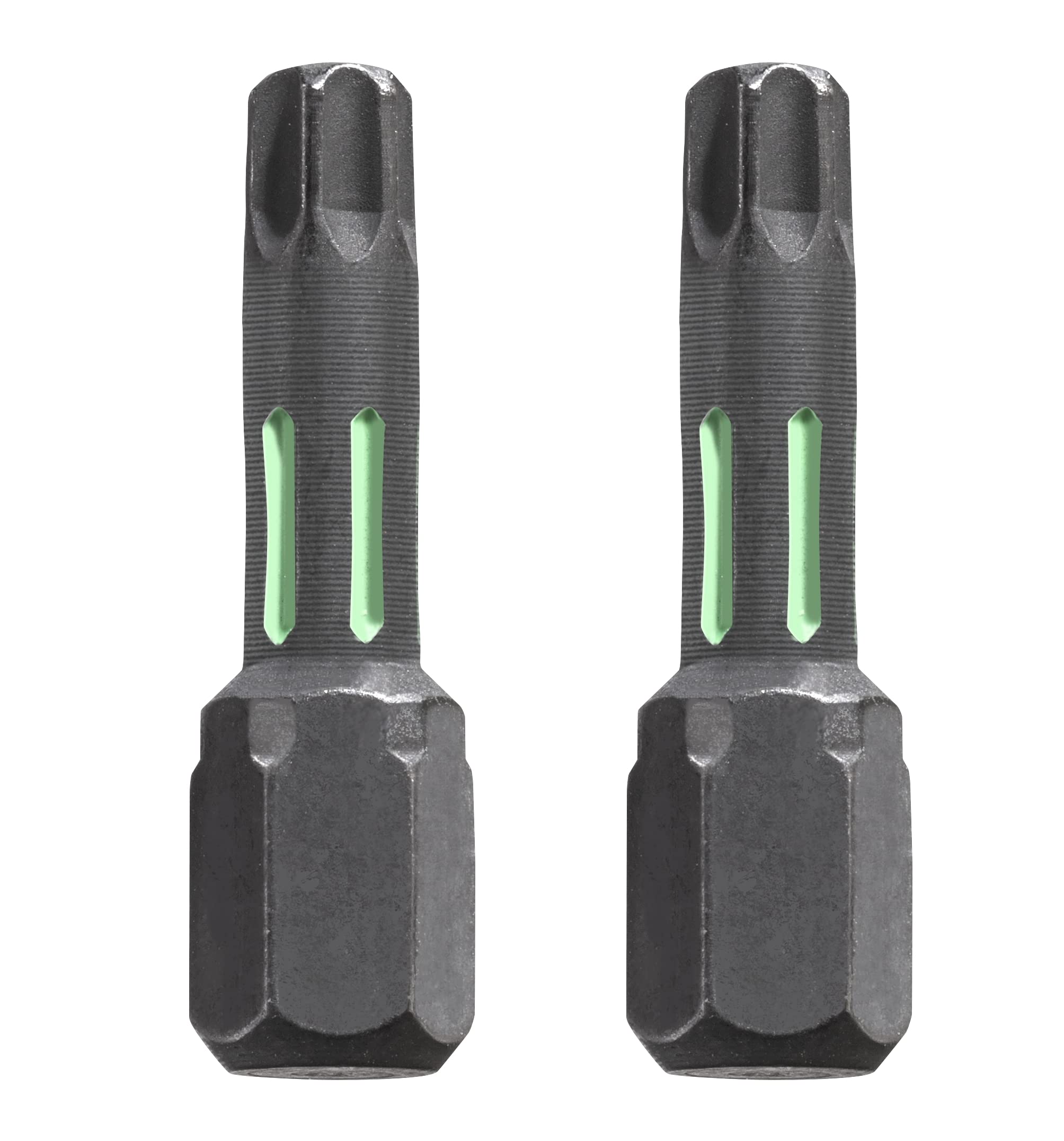 kwb 2 x TORX 25 Torsion Bits 25mm with C 6.3 Hex Shank - For Tough Screwing Tasks