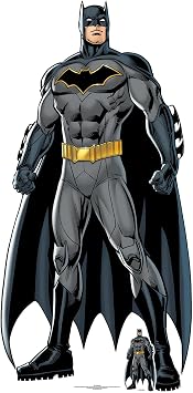 Star Cutouts SC1455 Batman Caped Crusader Fun for DC Comics Fans and Parties Height 189cm, Multicolour