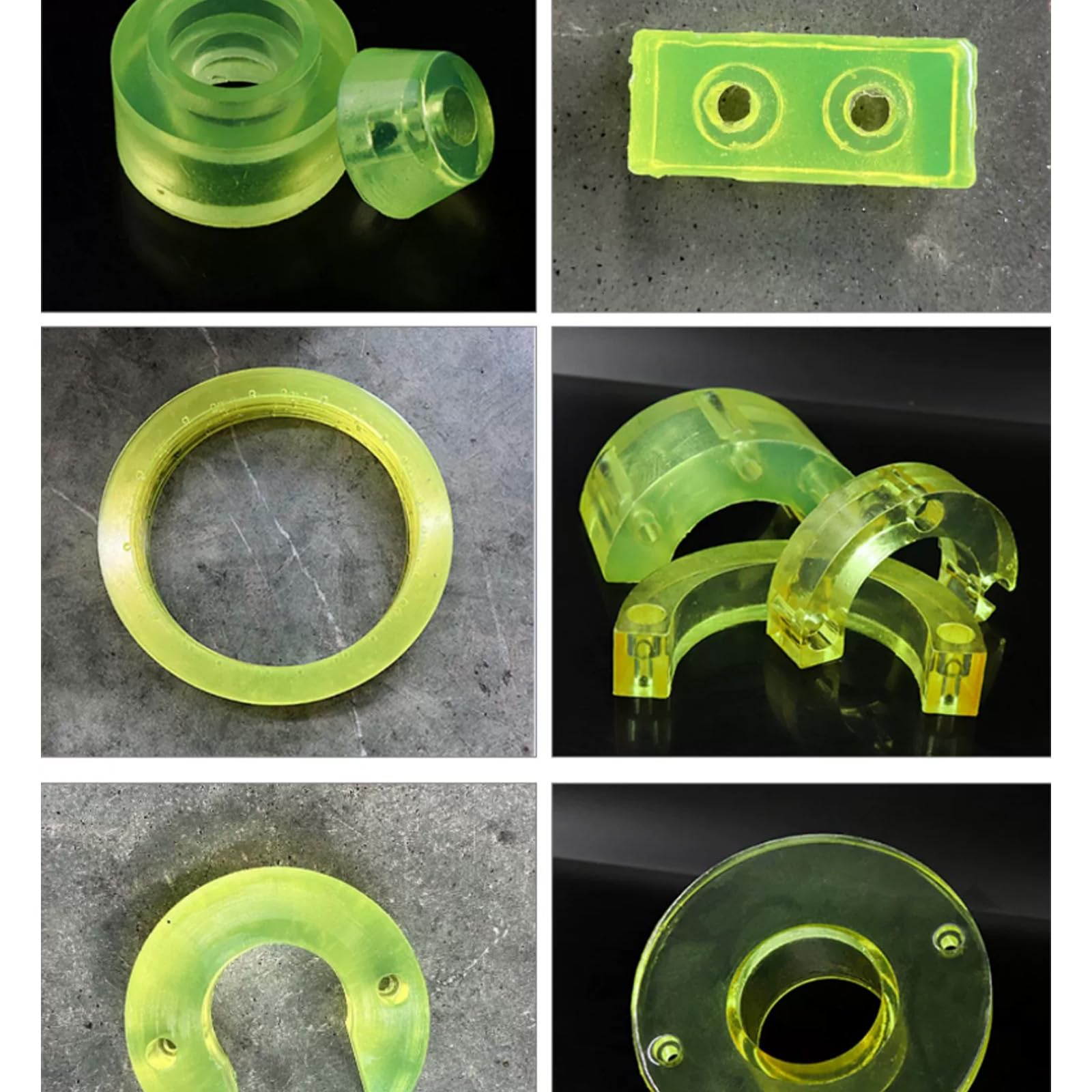 PU Polyurethan Blockplatte 100mm x 100mm, Industrielle Gummiplatte Für Stoßdämpfung Und Schwerlastpolsterung,100 * 100 * 40mm/1pcs