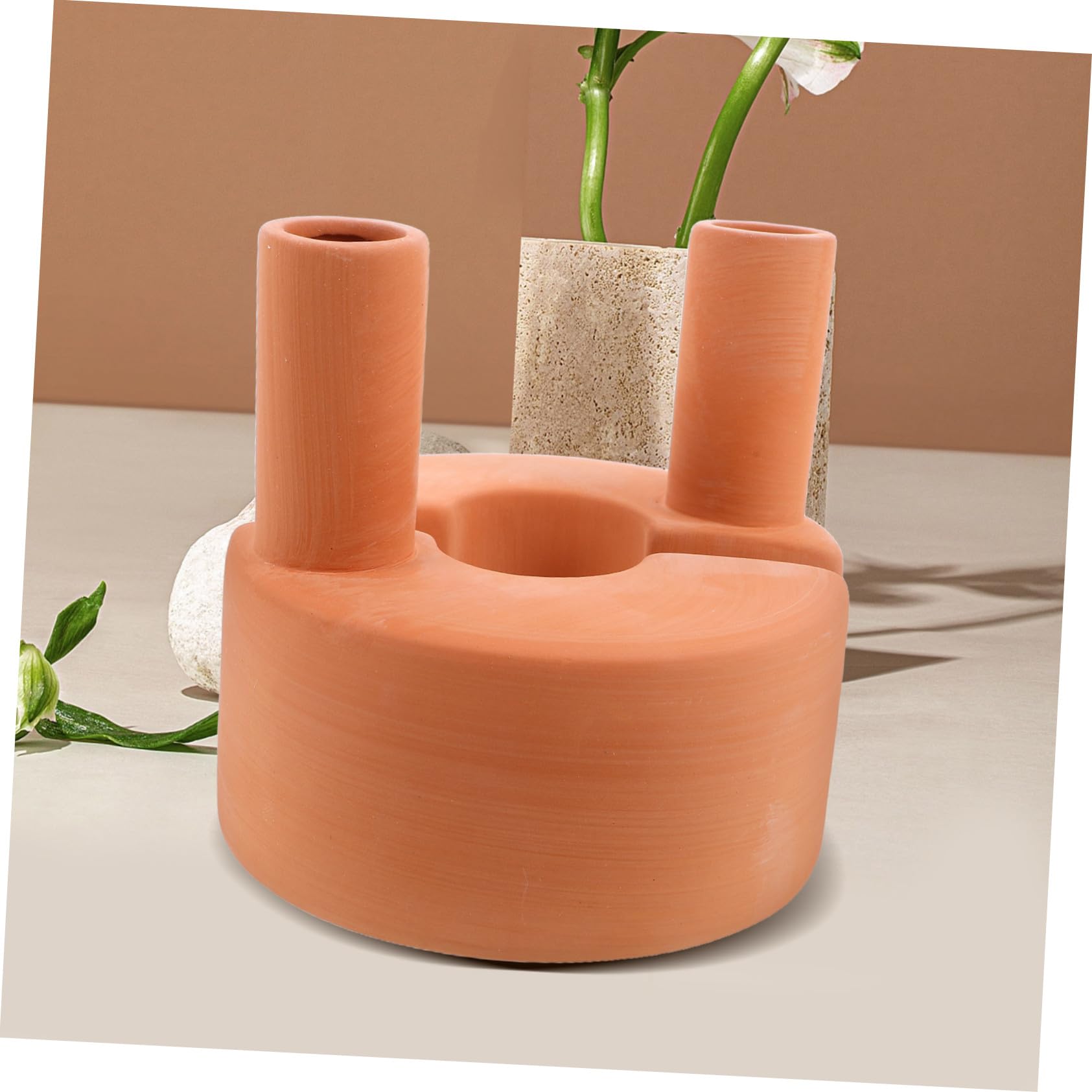 Kisangel Estacas de Riego de Terracota Autorriego por Goteo Almacenamiento Prolongado de Agua Dispositivo Automático para Plantas de Interior y Exterior Adecuado para Bonsái y Jardinería