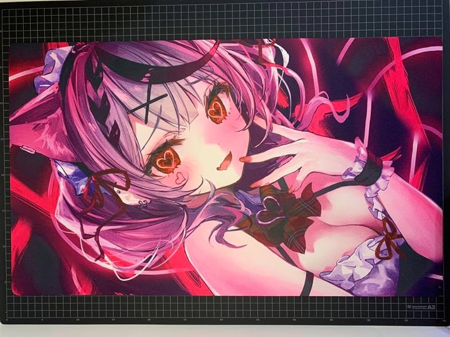 α1 ホロライブ 花&猫耳椅子 猫又おかゆ スリーブ&プレイマット α1