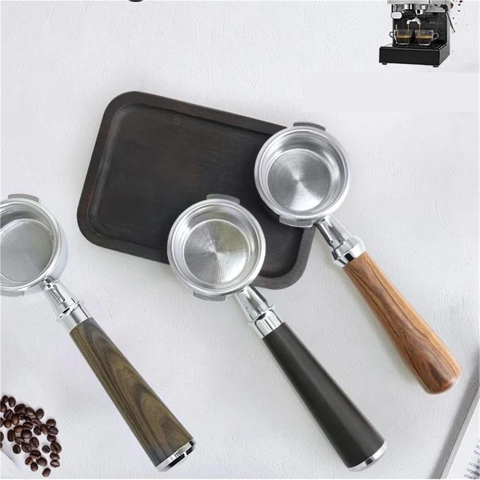Porte-filtre À Café Sans Fond De 58 Mm, Compatible Avec GAGGIA, Panier De Filtre De Remplacement Pour Machine À Expresso, Accessoires Barista, Outils À Café(Stainless Steel-02)