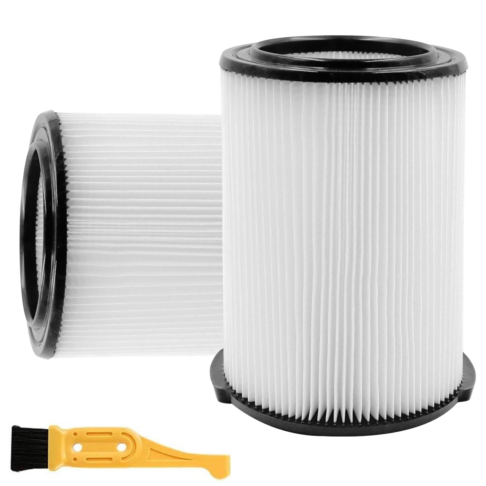 Photo 1 of 2-Pack VF4000 Replacement Filter for Ridgid 72947 Standard Wet dry Vac 5 to 20 Gallon 6-9 Gal Husky Vacuum Compatible WD5500 WD0671 RV2400A RV2600B Vac
