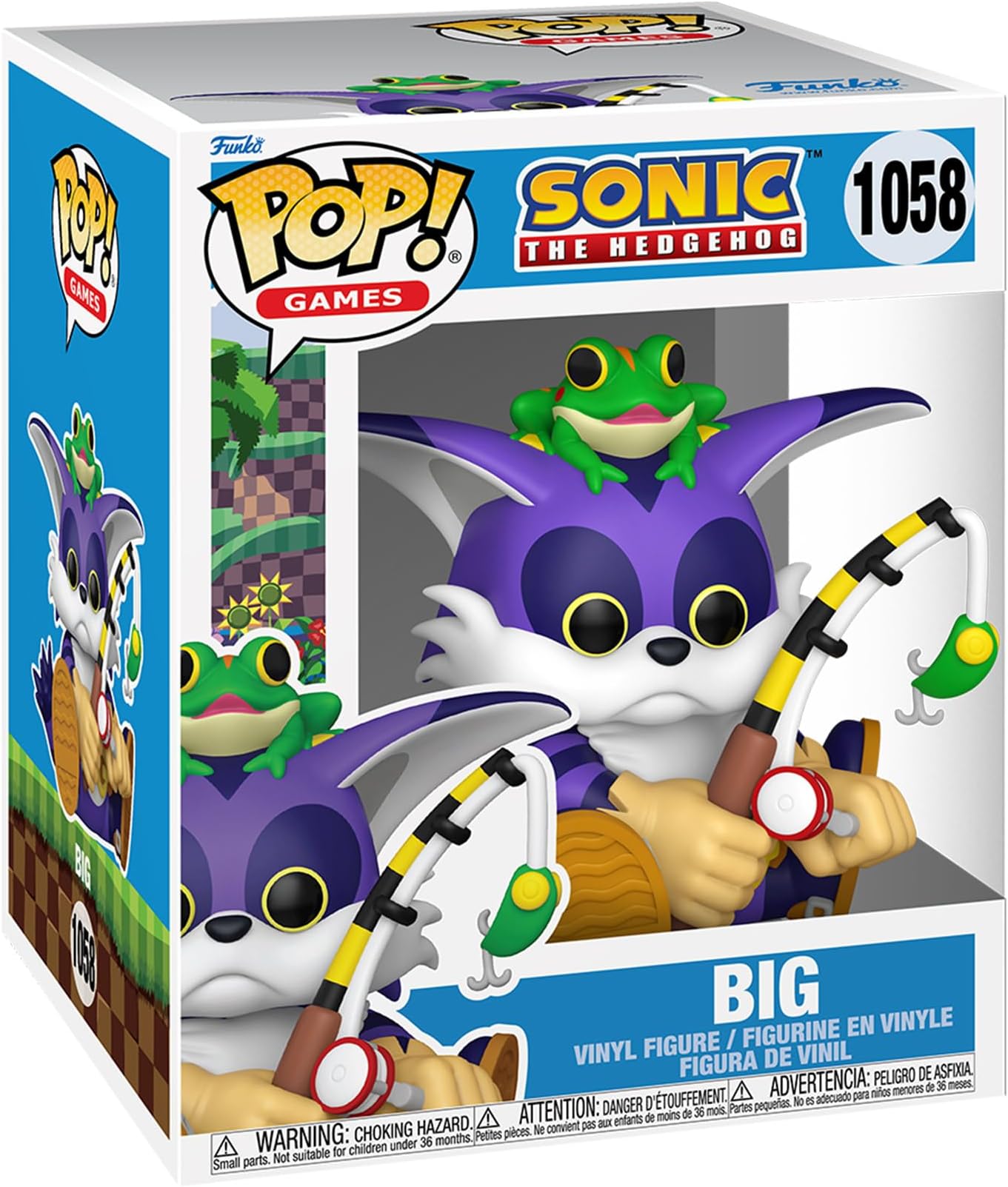 Pop Super: Sonic - Big the Cat - Sonic the Hedgehog - Collectable Vinyl Figure - Gift Idea - Official Merchandise - Toys for Kids & Adults - Video Games Fans - Model Figure for Collectors
