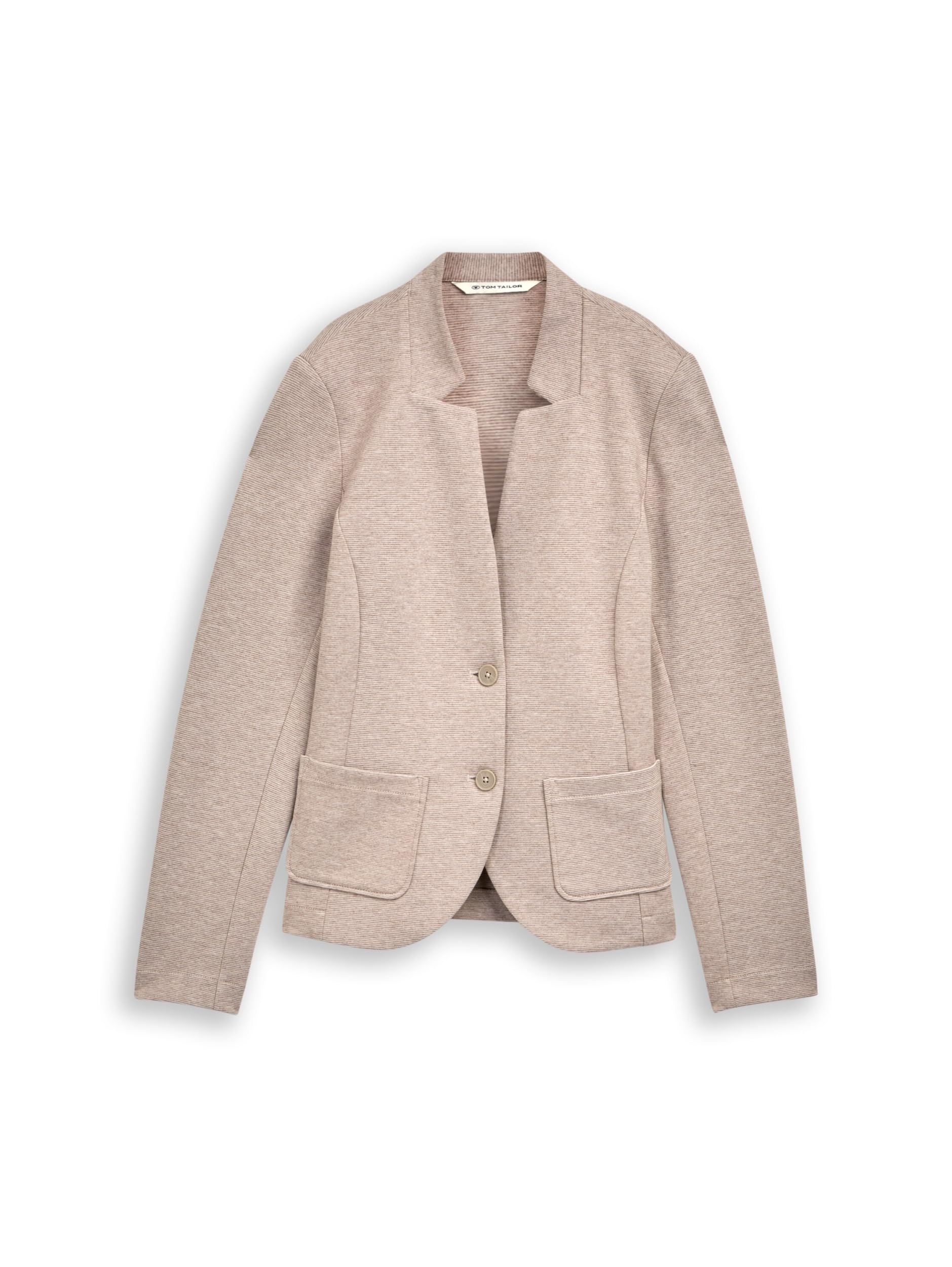 TOM TAILOR Damska marynarka, 38330 - Soft Taupe Melange, L