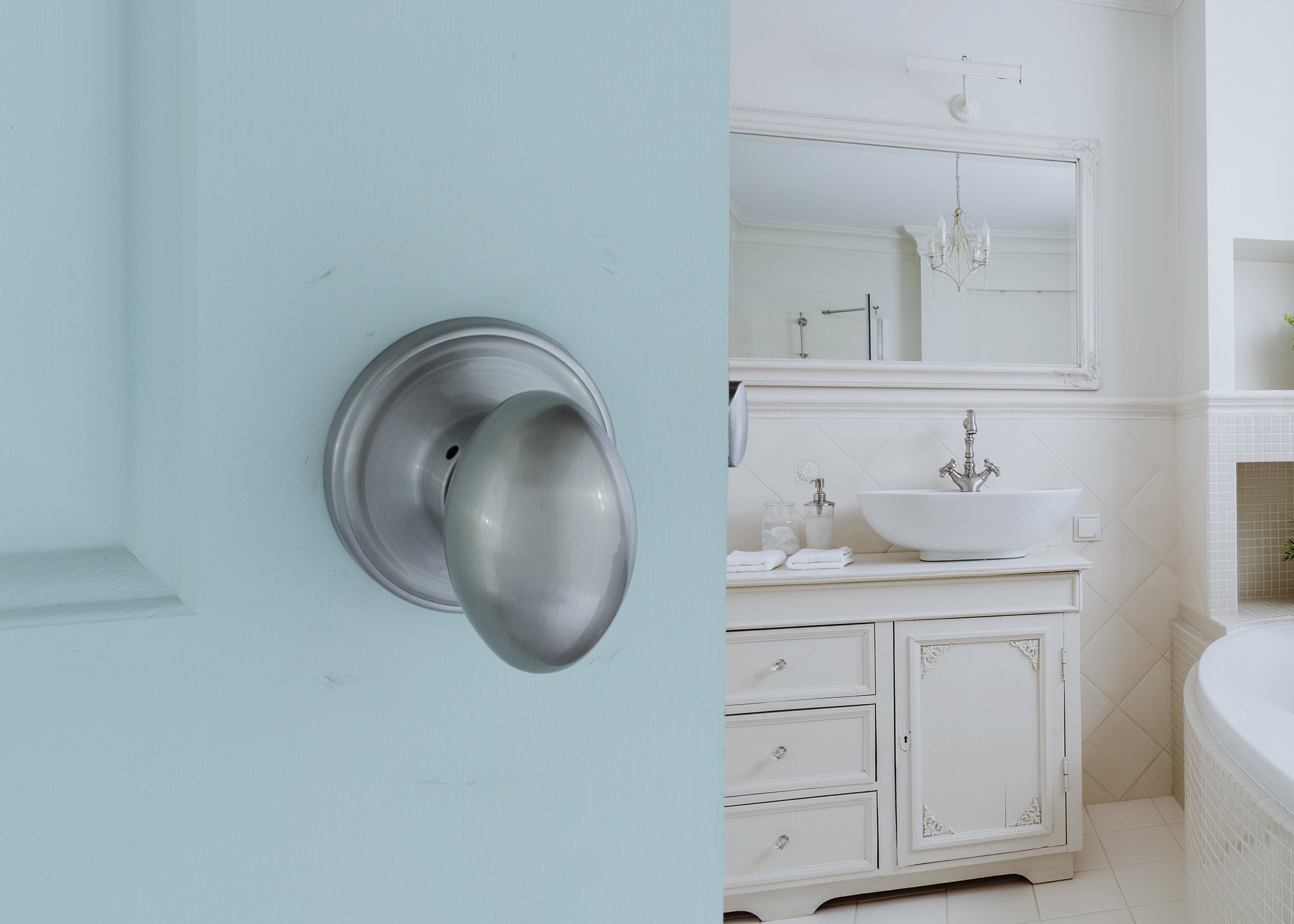 Cobre Creek ek2020an huevo paso pomo de la puerta