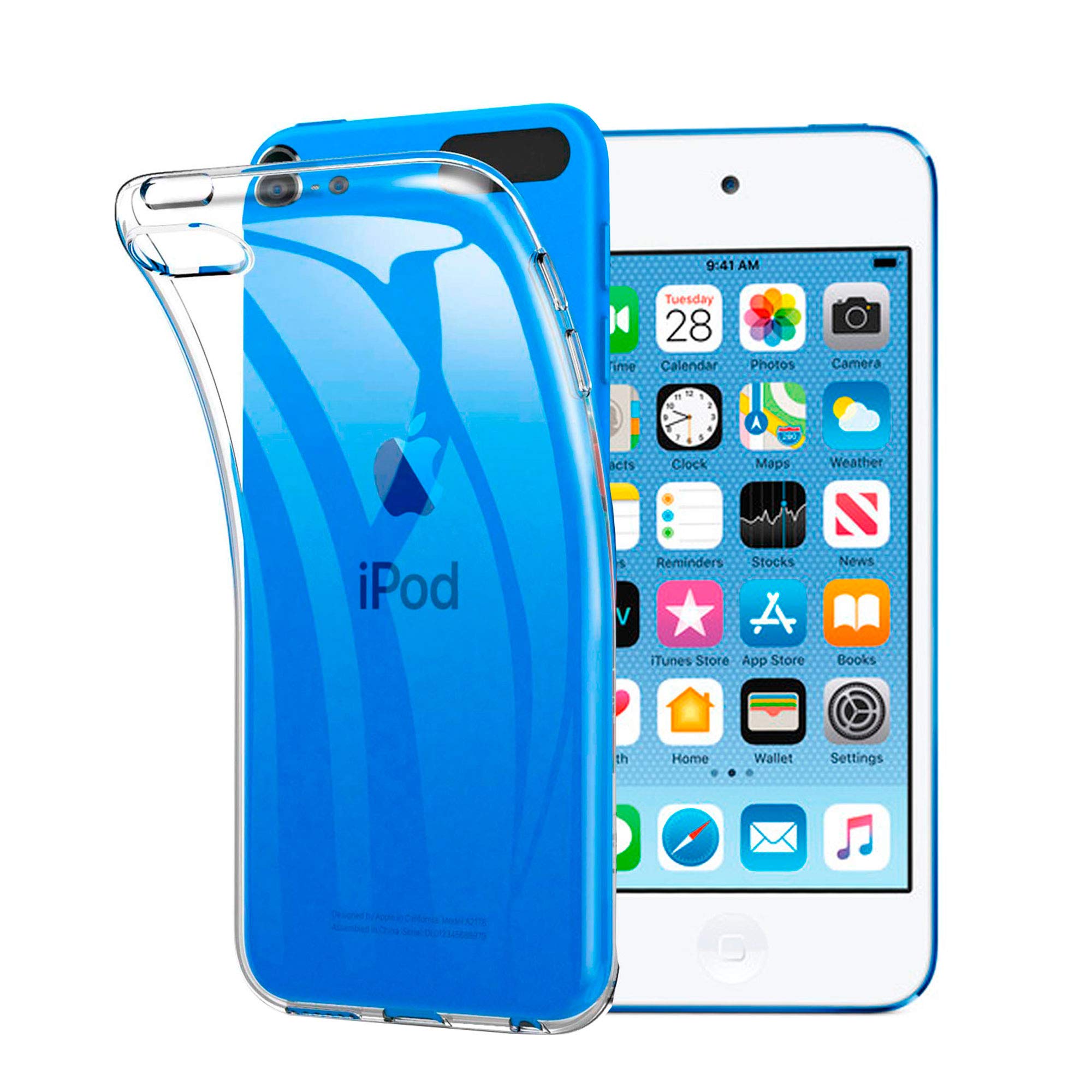 For ipod touch 7 / ipod touch 6 / ipod touch 5 用のケース カバー TPU 超薄型 全面保護 ケース TPUソフト シリコン 透明 For ipod touch7 用のケース クリア ケース 耐衝撃 耐水 散熱加工 防指紋 超薄型 最軽量TPUケース【Hcsxlcj】ipod touch7用の