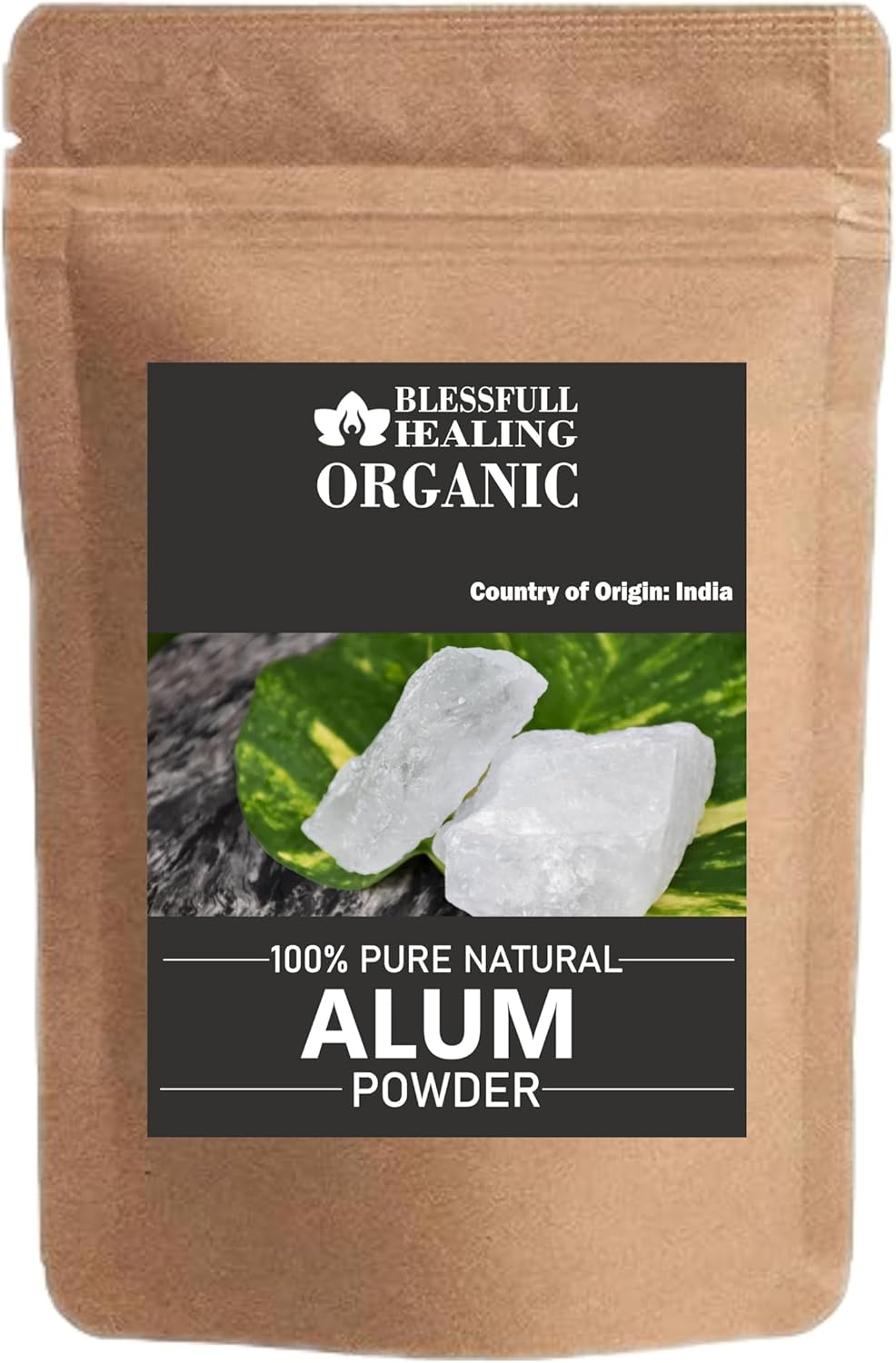 Blessfull Healing Organic Alum Powder 100% Pure Natural 200 Gram / 7.05 oz