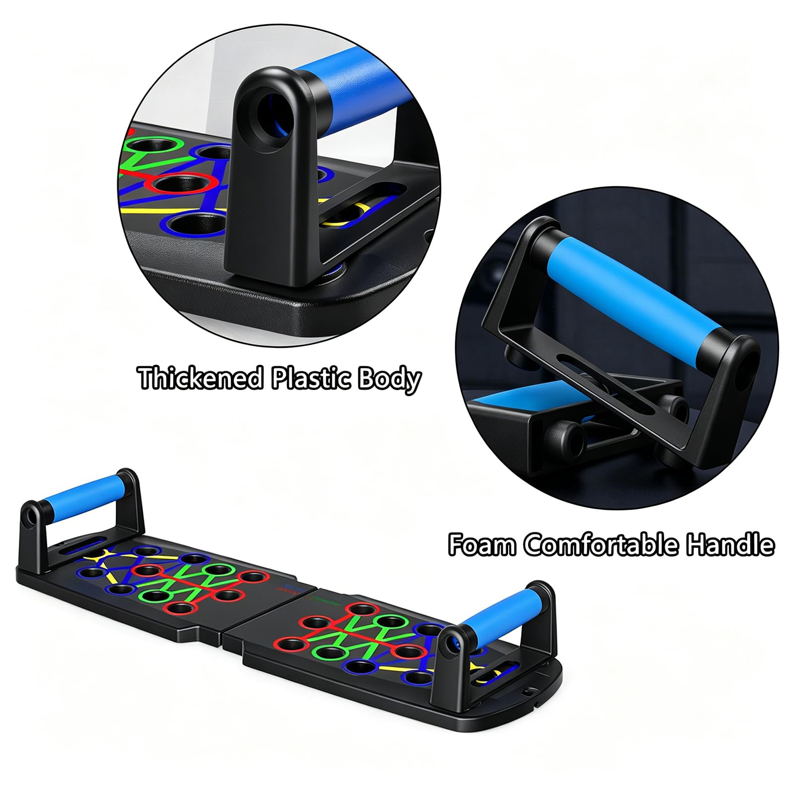 Push Up Bordo 14 in 1 Multi-Funzionale Pushup Stand Sistema per Le Donne degli Uomini, Portatile Push Up Bar, Uomo Palestra Allenamento della Forza Push up Maniglie