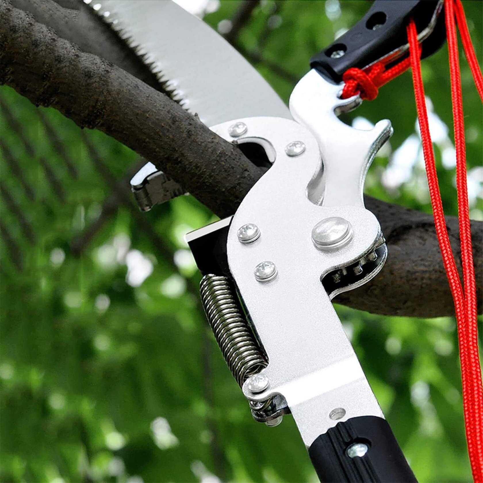 Teleskopowy sekator do drzew - SK5 ostrze tnące piła słupowa do przycinania i ogrodnictwa o długim zasięgu wysuwana 5,4 m do 7,2 m (18 stóp) narzędzie 2 w 1