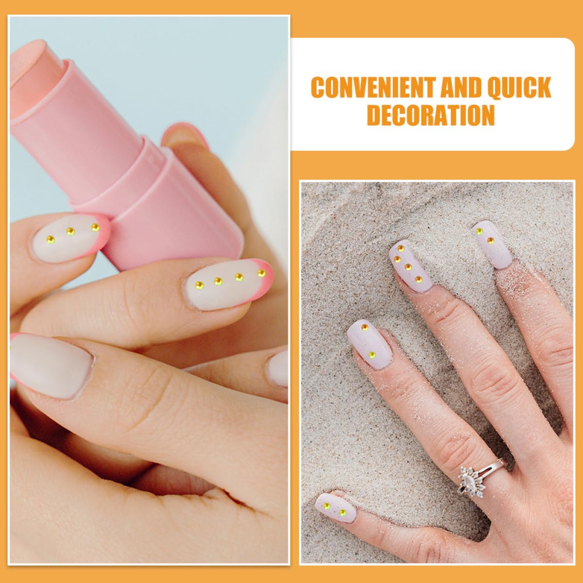 NUOBESTY 11520pezzi Strass Per Unghie Decorazioni Nail Art Con Rhinestones Piattaforma Per Manicure Adatti Per Phone Cases e Artigianato Vari