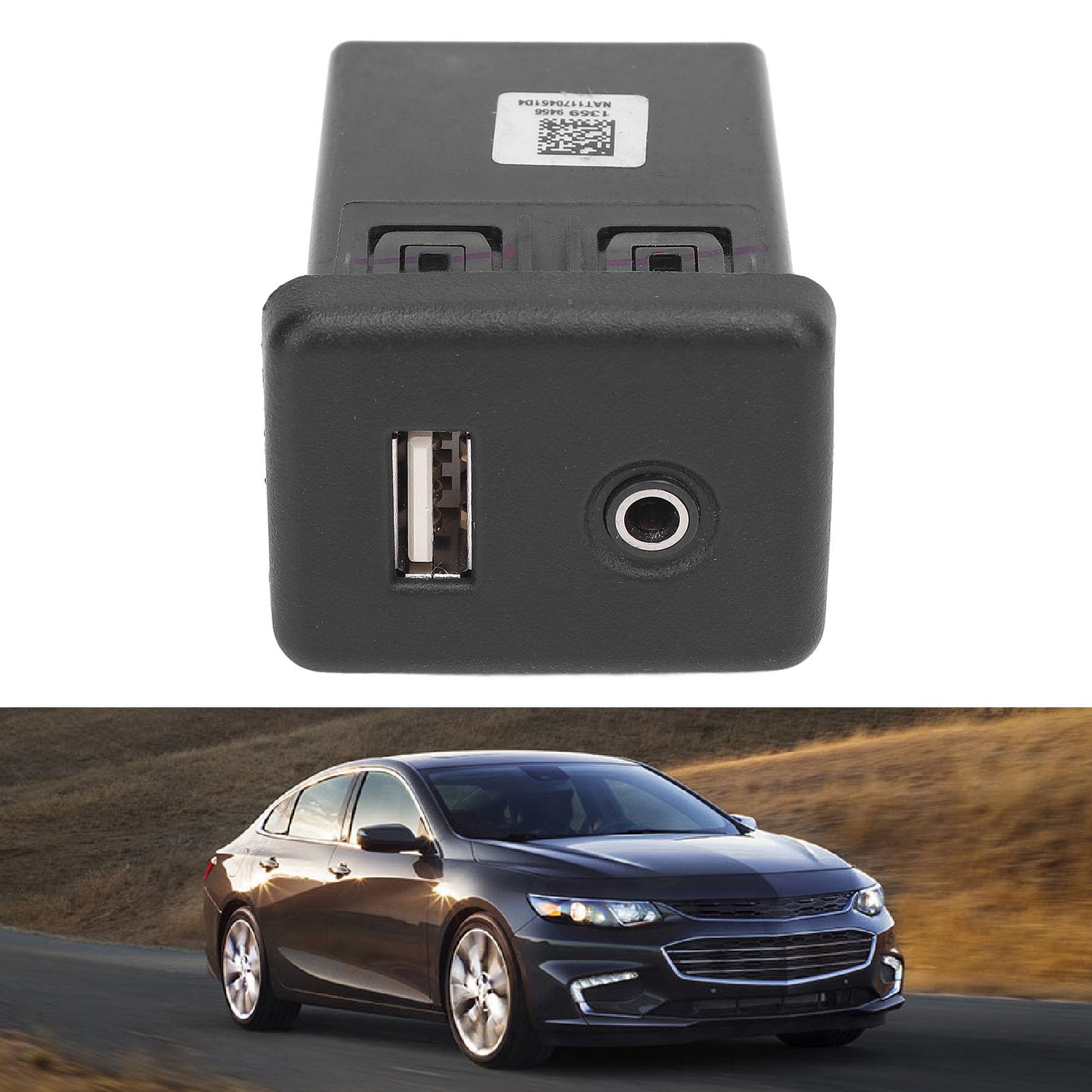 ASHATA Gniazdo AUX USB Stabilna wydajność dla Astry K 2016 i Nowszych, łatwa Instalacja Gniazdo Portu USB Zapewniające Precyzyjne Dopasowanie