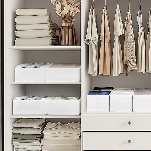 Miniatura 7 de Criusia Organizador de cajones de ropa, paquete de 21 organizadores de aparador para ropa de bebé, ropa interior, calcetines, organizadores