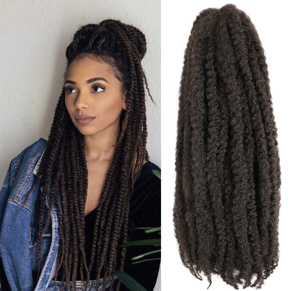 Amazon.com : 6 Packs Marley Hair 20 Inch Marley Twist Braiding Hair Crochet  Braids Long Afro Kinky Synthetic Kanekalon Fiber Marley Hair For Twists  Braiding Hair Extensions (20inch, 4#) : Beauty & Personal Care