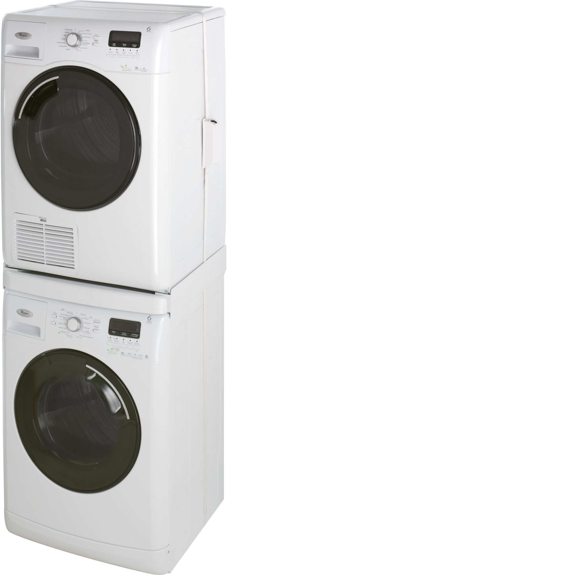Wpro SKS101 Verbindungsrahmen Waschmaschine/Trockner Säule ORIGINAL Bauknecht 484000008436 480181701002 Zwischenbaurahmen UNIVERSAL ausziehbar Ablage wie Ignis Whirlpool Ikea (SKU: 1000026027-000)