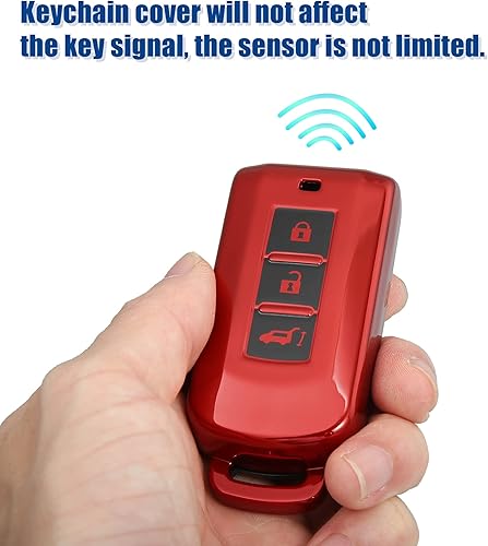 Miniatura 9 de ACROPIX Funda para llavero de TPU para Mitsubishi Outlander, paquete de 1, color azul