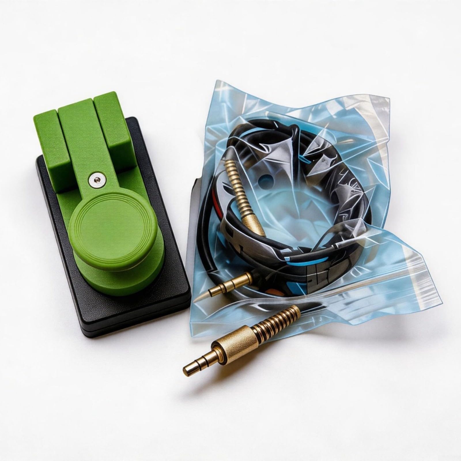 Clé CW portable à ressort réglable pour un chronométrage Morse constant