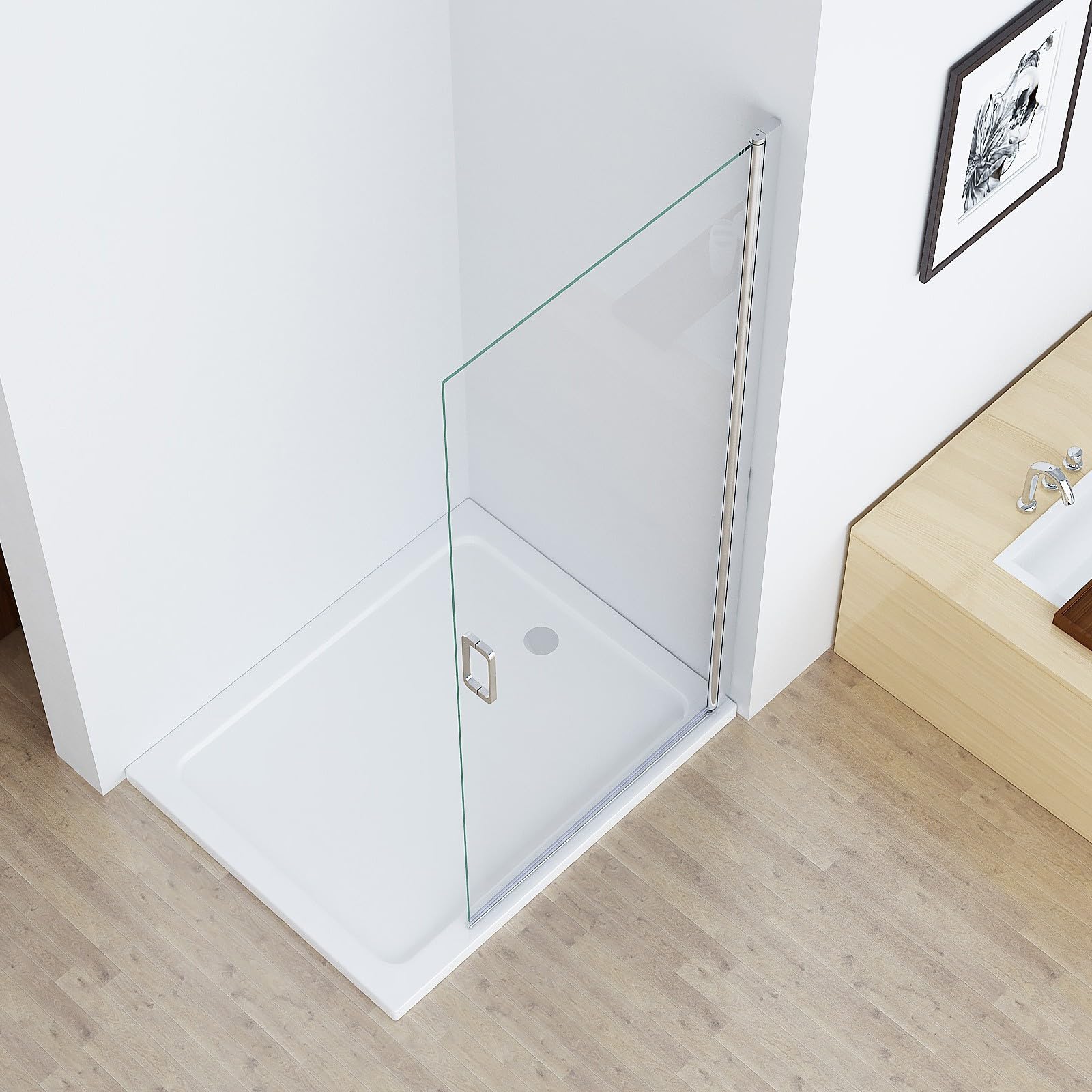 Walk in Duschwand für Dusche 120 x 185 cm Faltbar Duschabtrennung mit Pendeltür Falttür Duschtür 6mm Sicherheitsglas NANO Glas Rahmenlos Nischentür Duschfaltwand ohne Duschtasse Walk in Duschwand für Dusche 120 x 185 cm Faltbar Duschabtrennung mit Pendeltür Falttür Duschtür 6mm Sicherheitsglas NANO Glas Rahmenlos Nischentür Duschfaltwand ohne Duschtasse