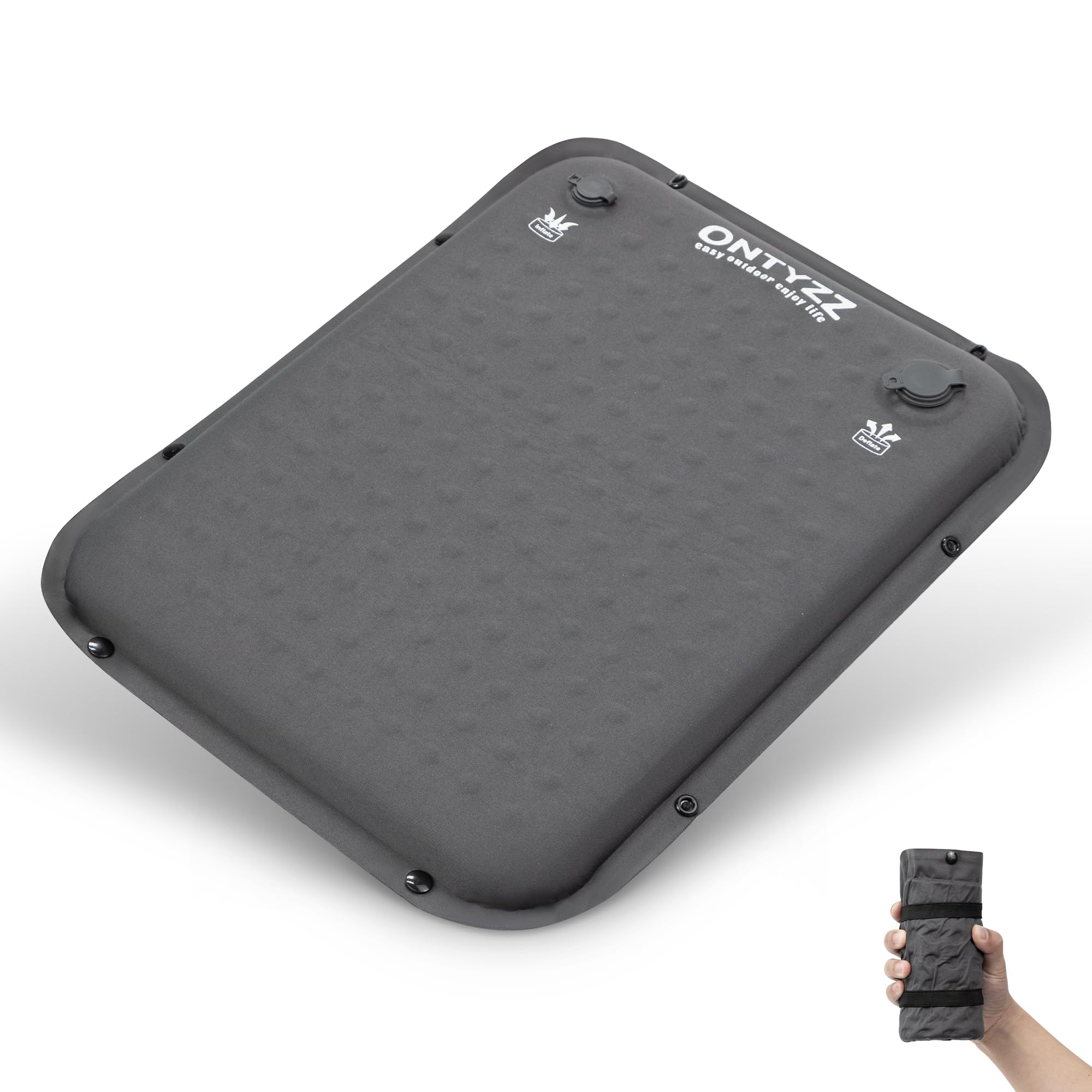 ONTYZZ Seat Cushion Self-Inflating Camping Seat Mat 41 x 33 x 4 cm Seat Cushion Outdoor Foldable Cushion Inflatable for Hiking Picnic