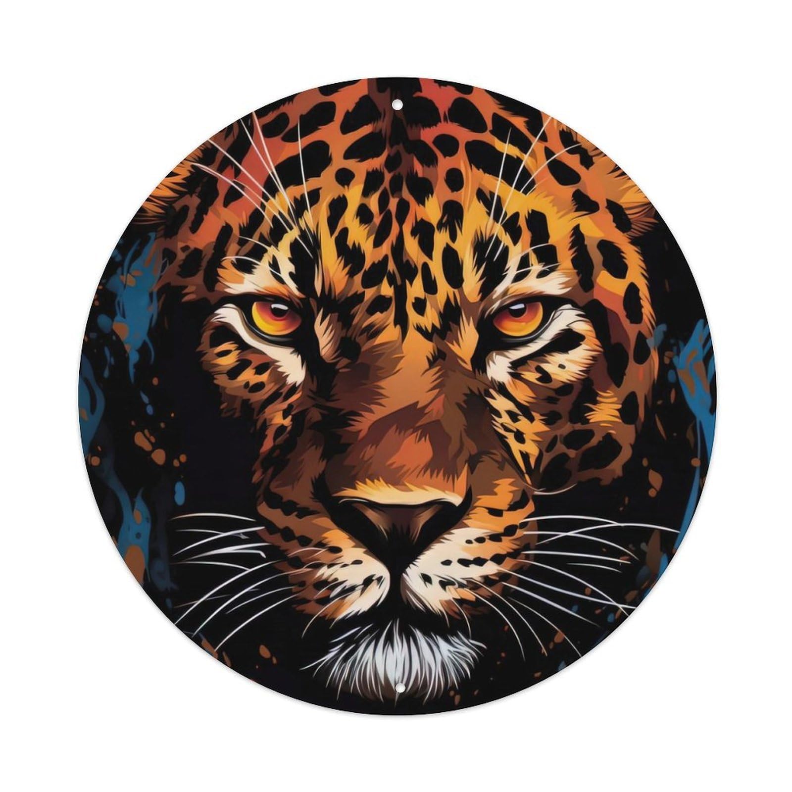 Animal Look at Your Leopard Metal Tin Sign
