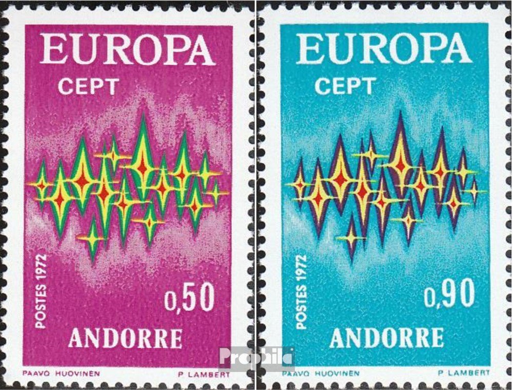 Prophila Collection Andorra Briefmarken – Französische Post 1972 Europa, 238-239 Postfrisch MNH