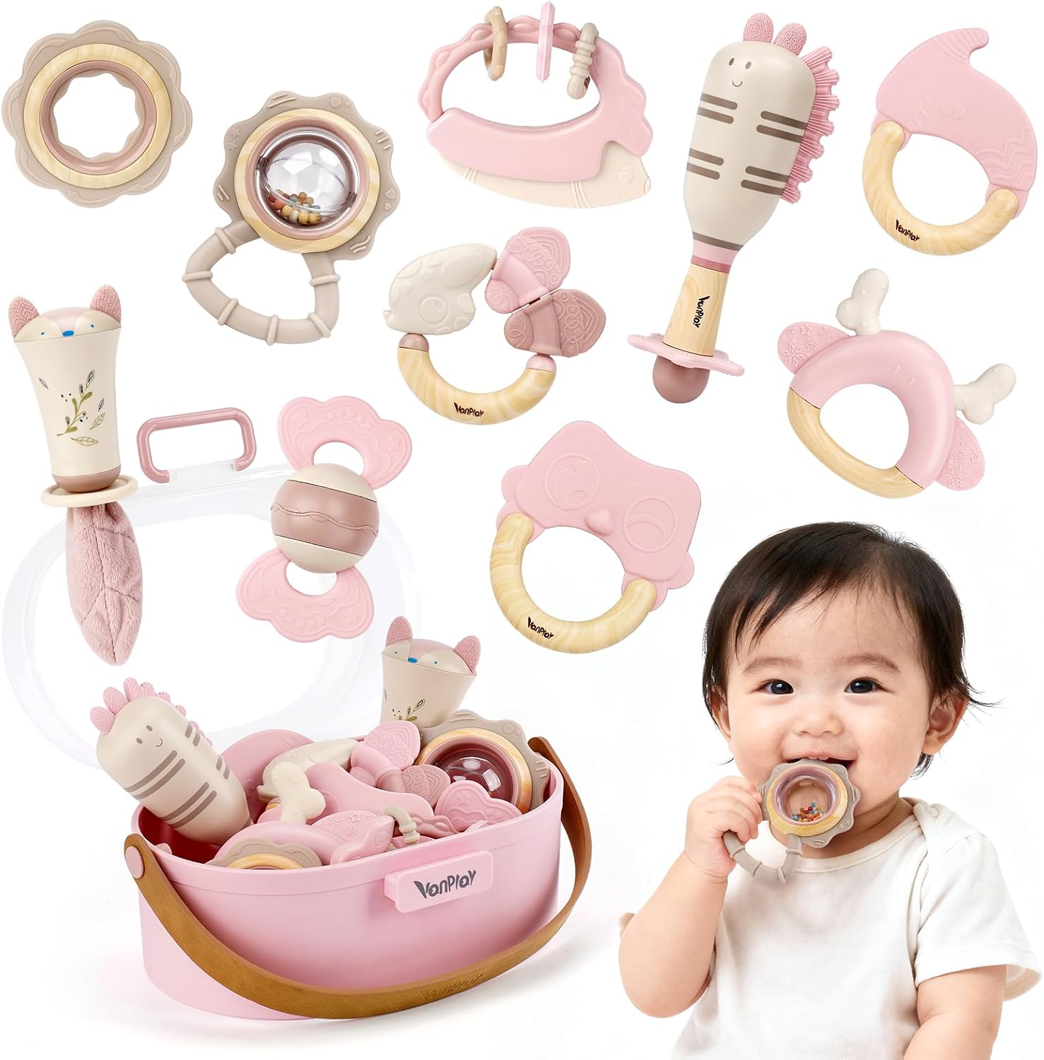 赤ちゃん おもちゃ 0歳 がらがら ラト