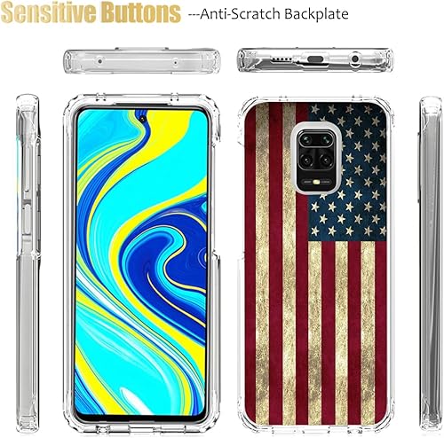 Miniatura 5 de Funda para Redmi Note 9 ProNote 9SRedmi Note 9 Pro MaxPoco M2 Pro con protector de pantalla de vidrio templado, cubierta protectora de cuerpo