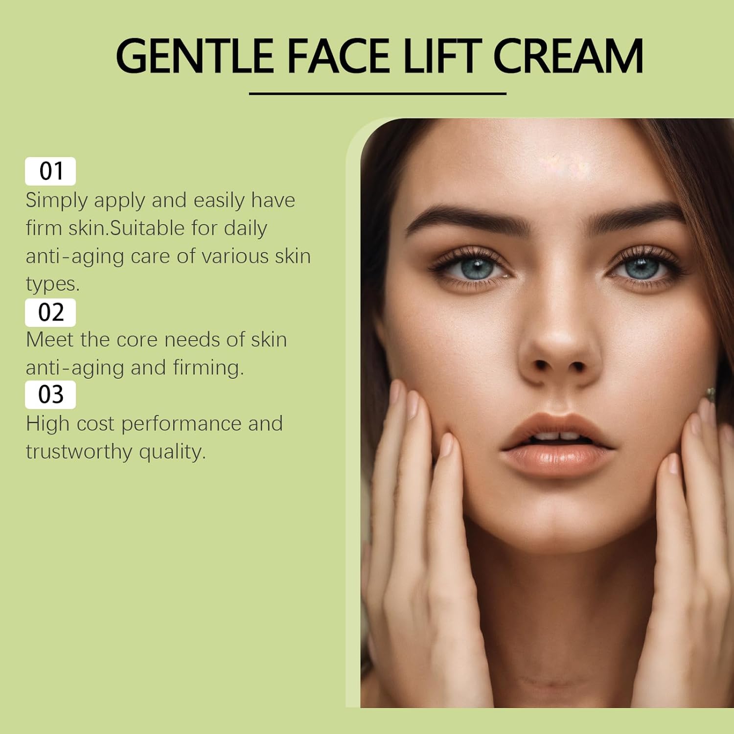 Facial Lifting Cream, Neck and Eye Wrinkle-Reducing Serum Reduces fine lines and wrinkles, firms sagging skin, minimizes puffiness, and provides deep hydration - Image 6