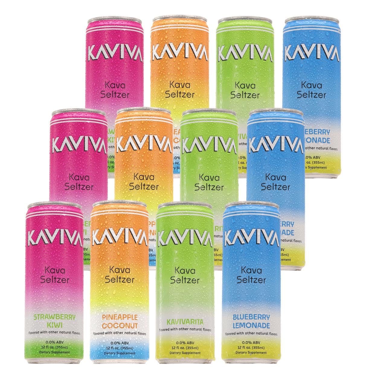 Kaviva | Kava & Seltzer | Relaxation Drink | 50 calories | All Natural | Non-ALC Functional Beverage | Refreshing Alternative | Clean Ingredients — Amazon image 7