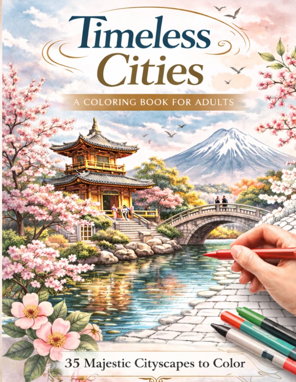 Timeless Cities: A Coloring Book for Adults (The World Cities Coloring Collection)