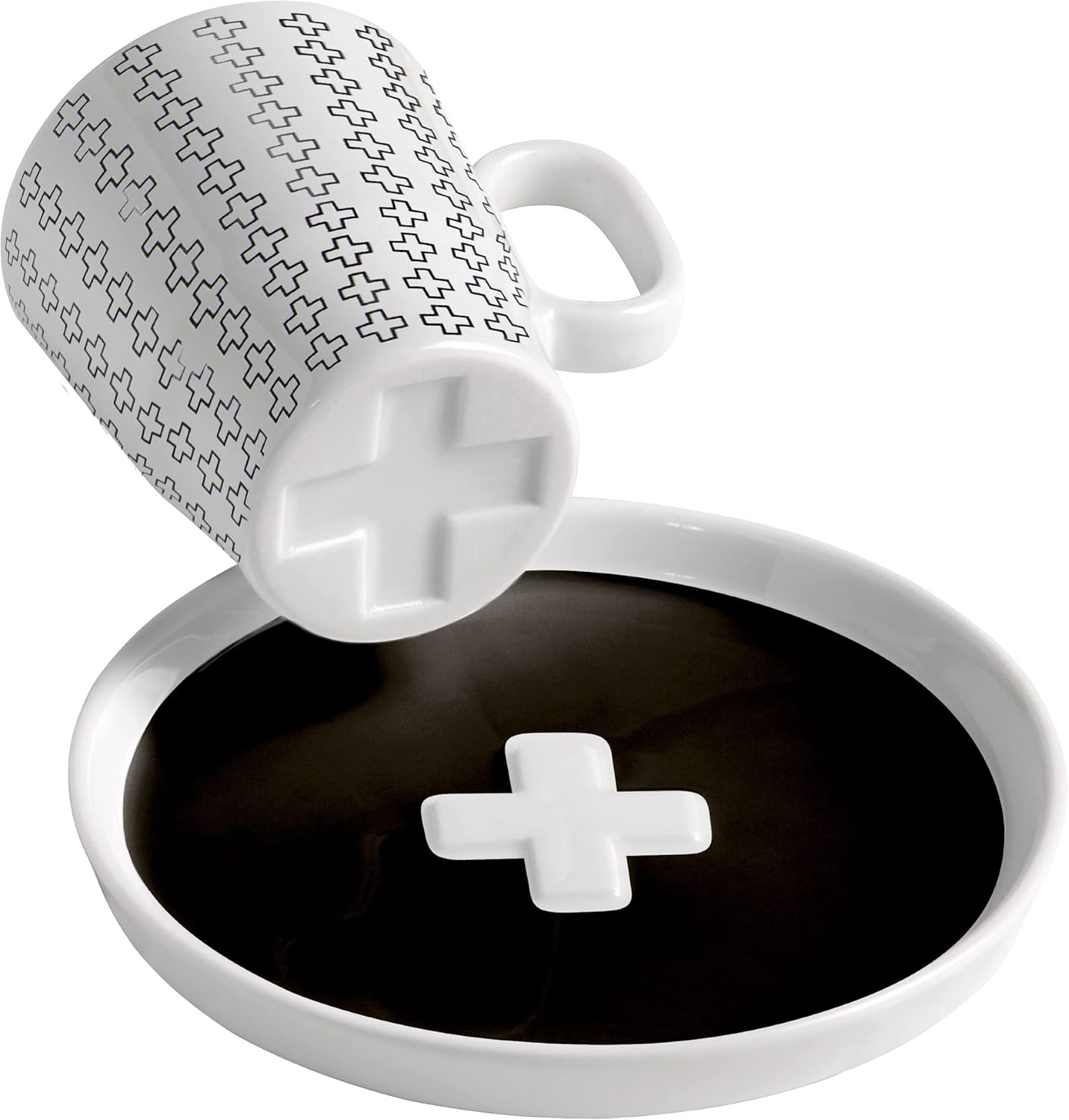 RITZENHOFF 3721003 Espresso Cup 95 ml Series Genussklasse No. 3 Set with Saucer Porcelain Designer Piece