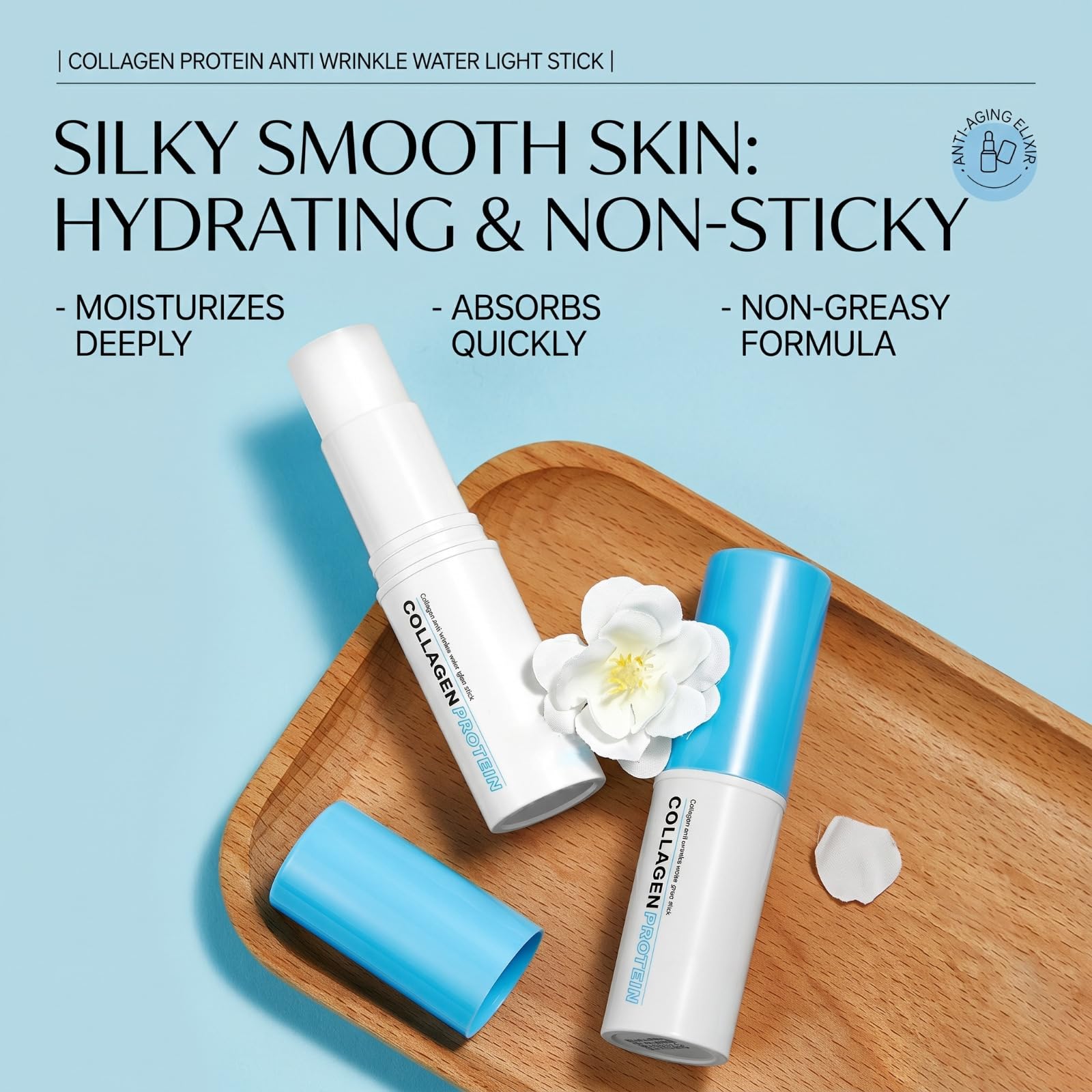 Multi Balm Stick Antirughe 1 Pezzo, Collagene Idratante Viso Occhi Collo. Balsamo Anti-Età Professionale che Riduce Linee Sottili, per Pelle Radiosa e Giovane.